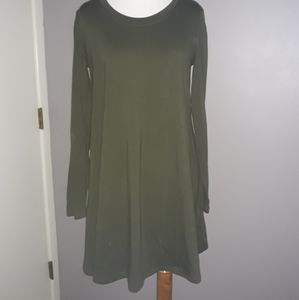 Olive Long Sleeve Dress
